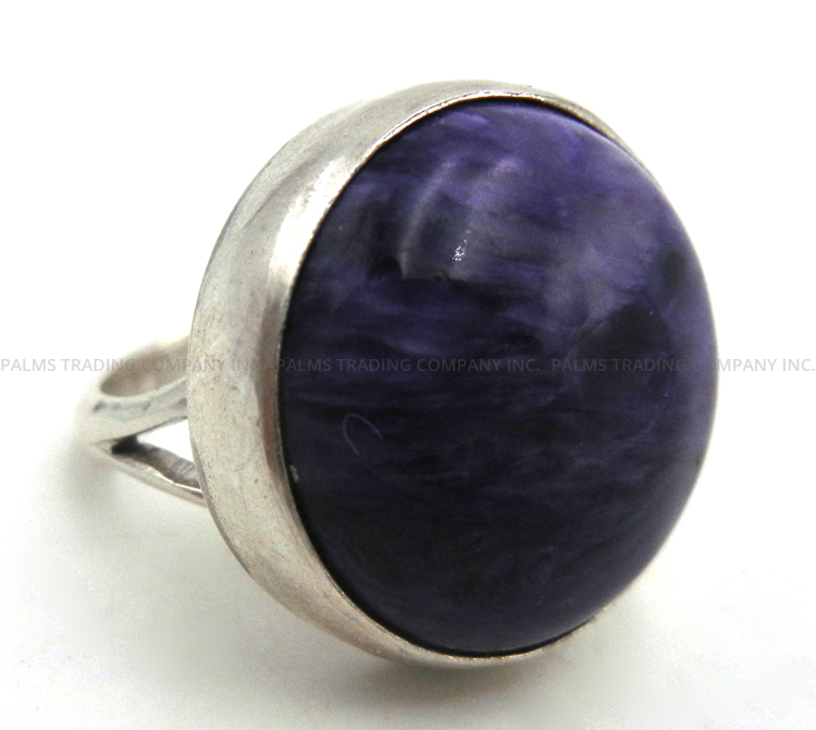 Navajo Charoite and Sterling Silver Ring - Image 3