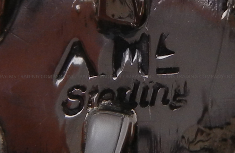 Navajo Alice McShirley Charoite and Sterling Silver Ring - Image 4
