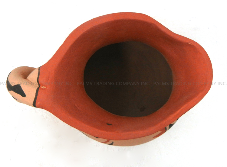 Jemez Martilla Madalena Handmade and Hand Painted Polychrome Pitcher with Twisted Handle - Image 6