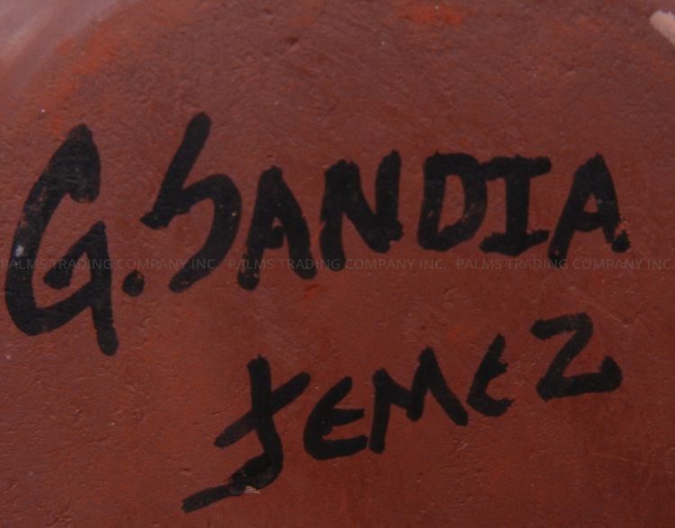 Jemez Geraldine Sandia Handmade, Hand Painted and Polished Multi-Pattern Polychrome Wedding Vase - Image 7