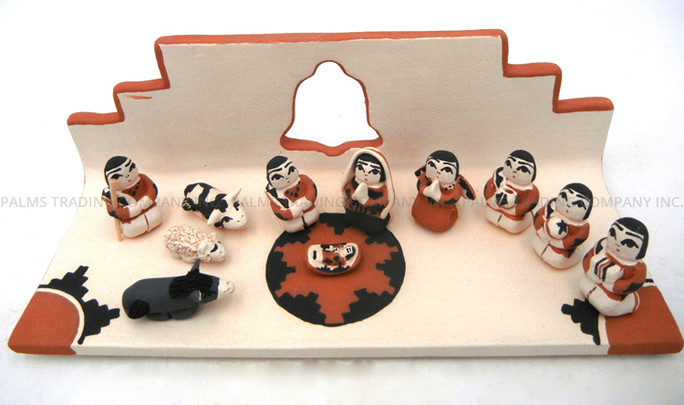 Kewa Angel Bailon Handmade and Hand Painted Nativity Scene - Image 3